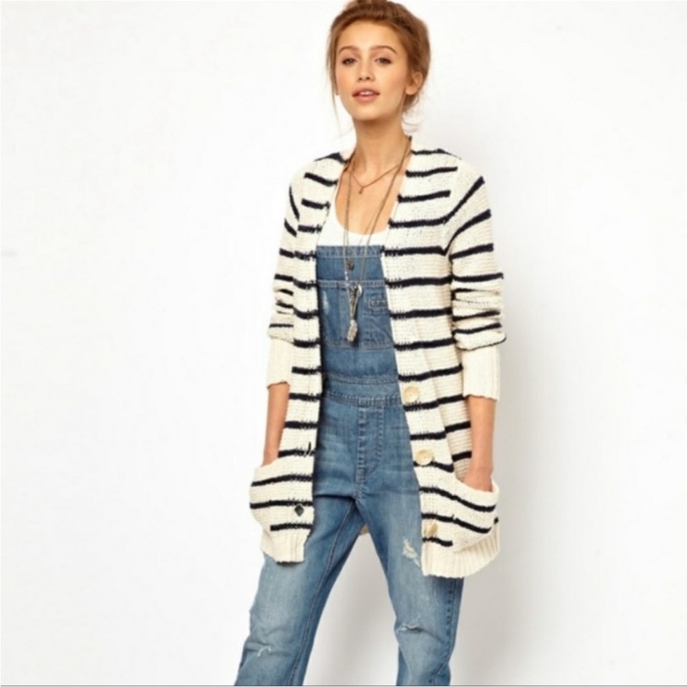 Free People Beach North Beach Striped Cardigan Small